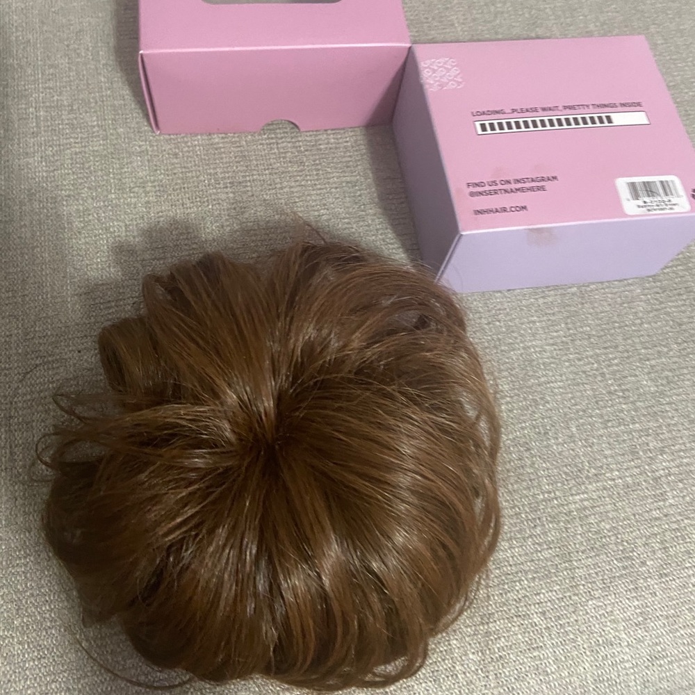 Insert name here messy bun hair piece